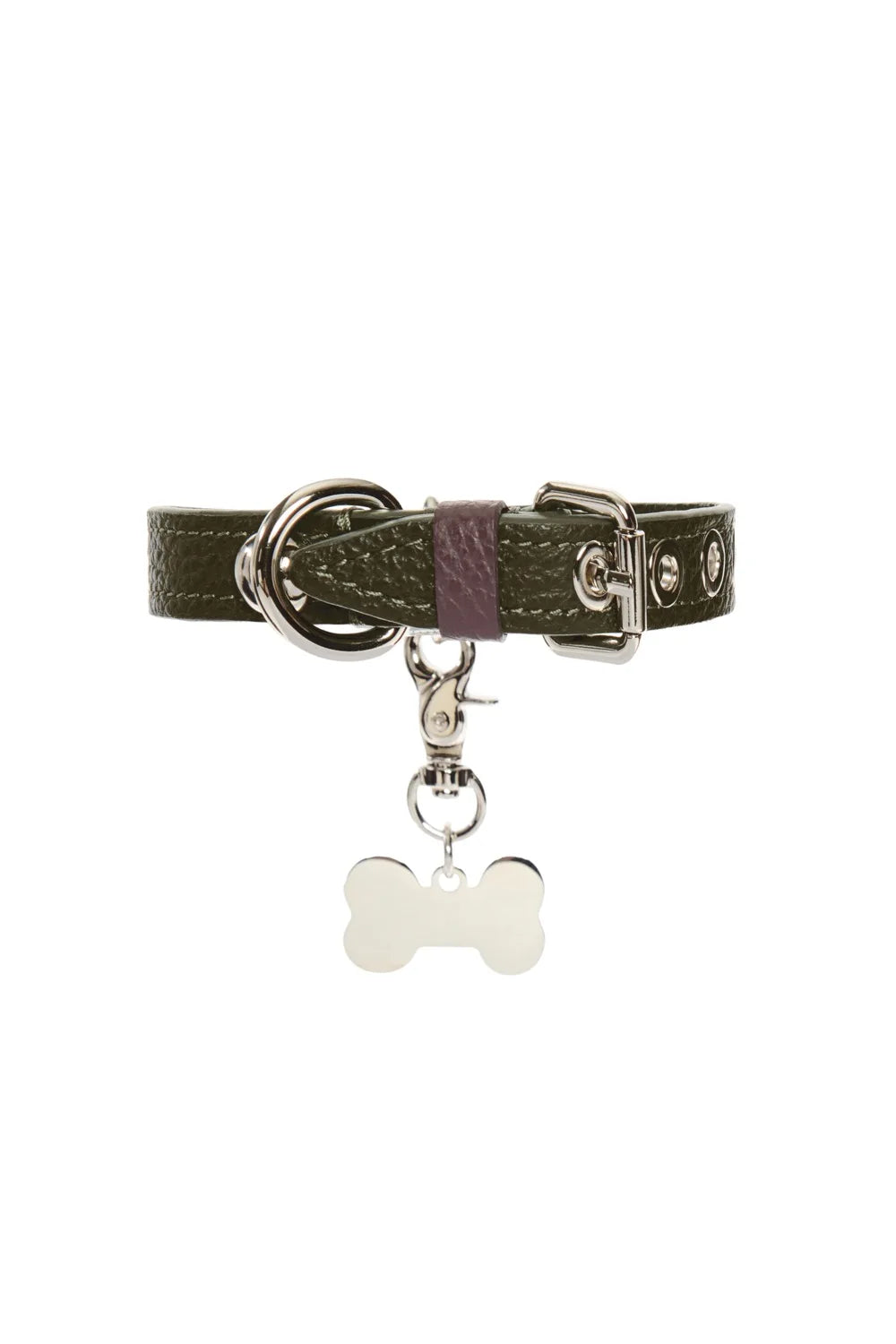 Leather collar "Dot"