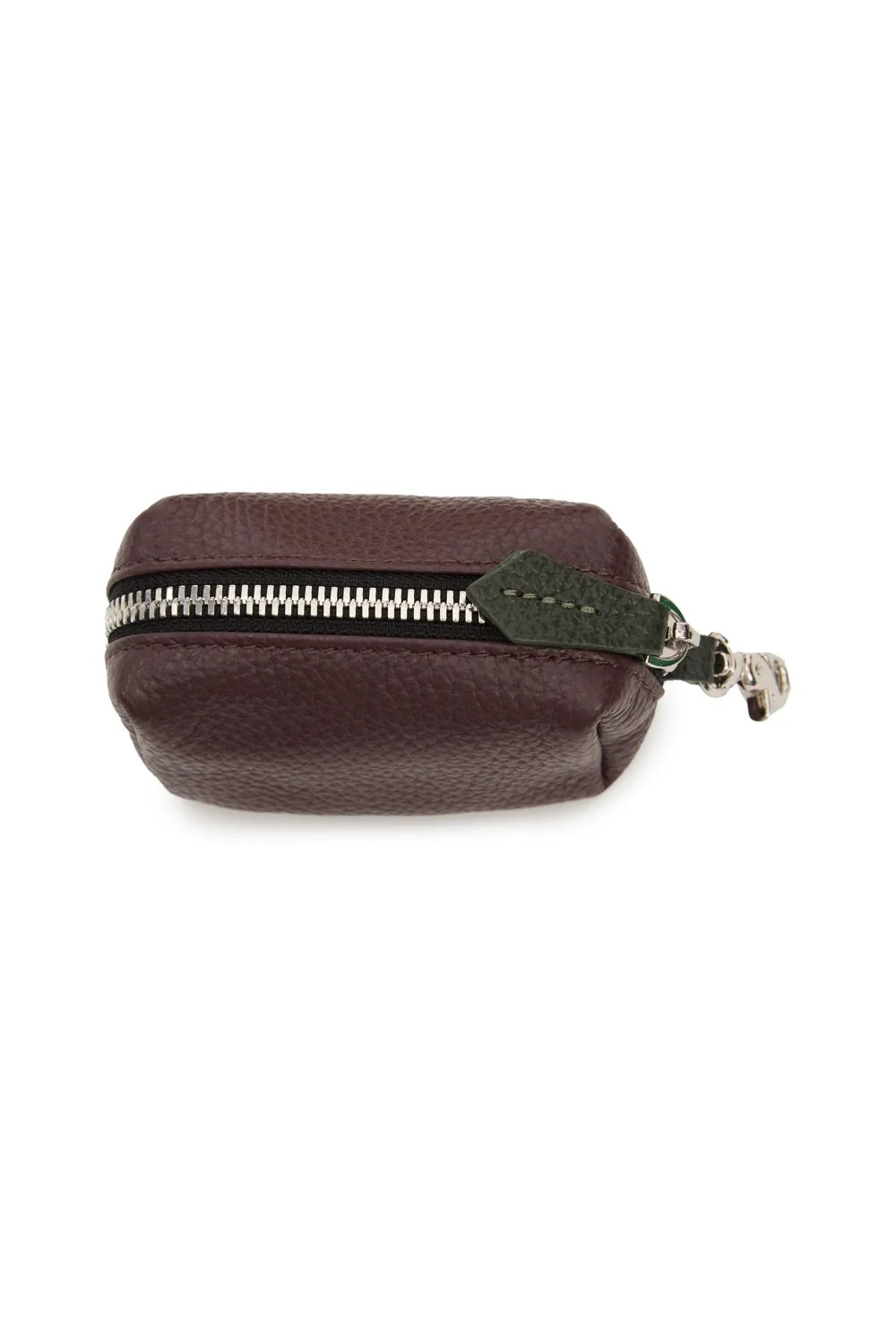 Leather Zipper Pouch Bag