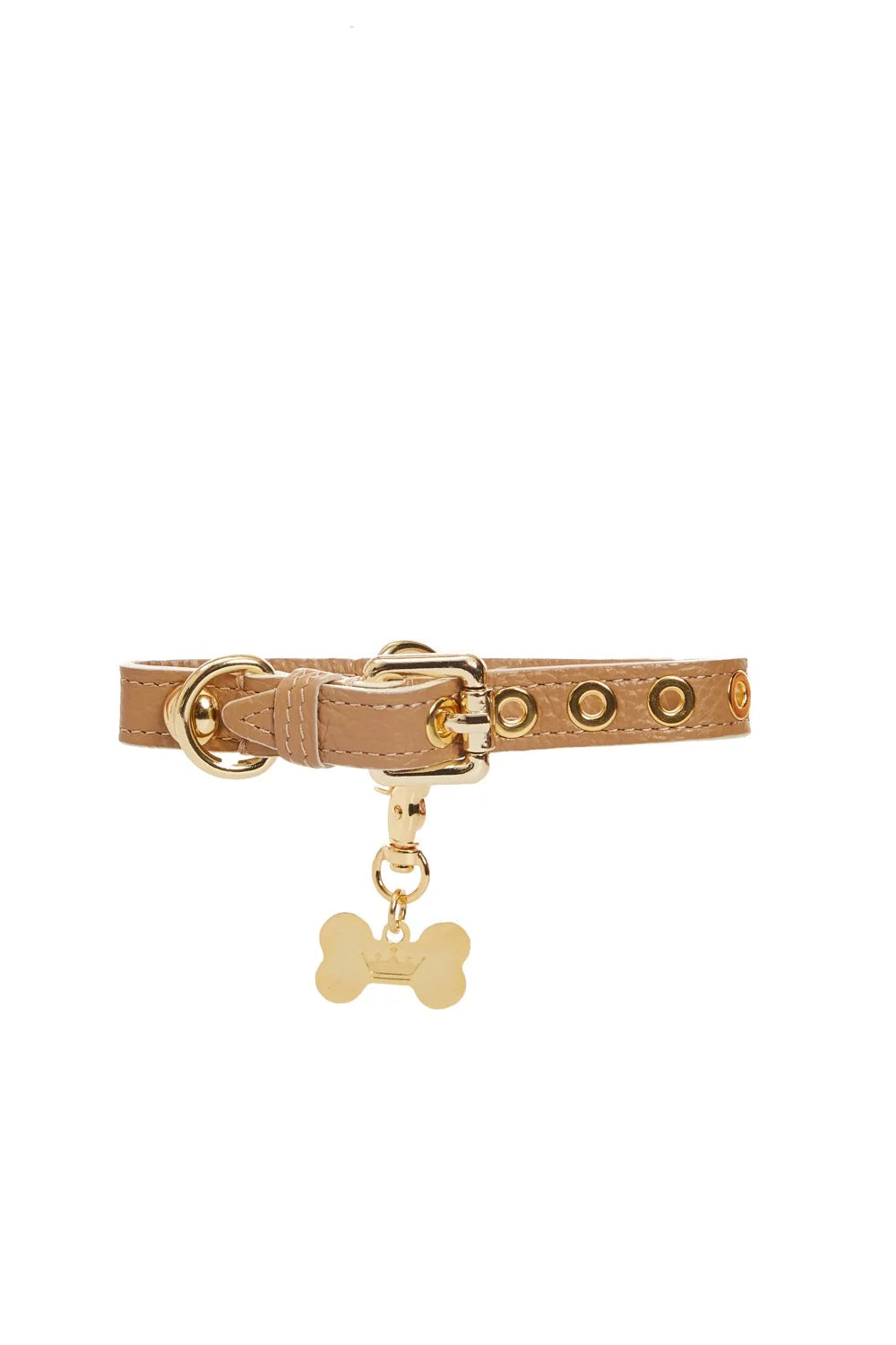Leather collar "Dot"