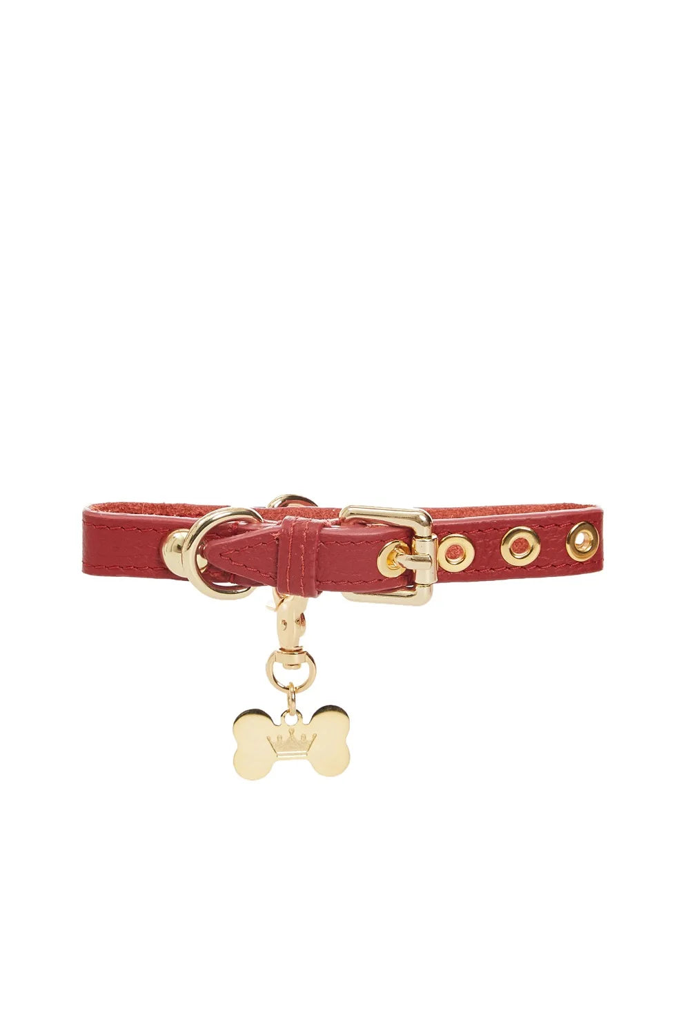Leather collar "Dot"