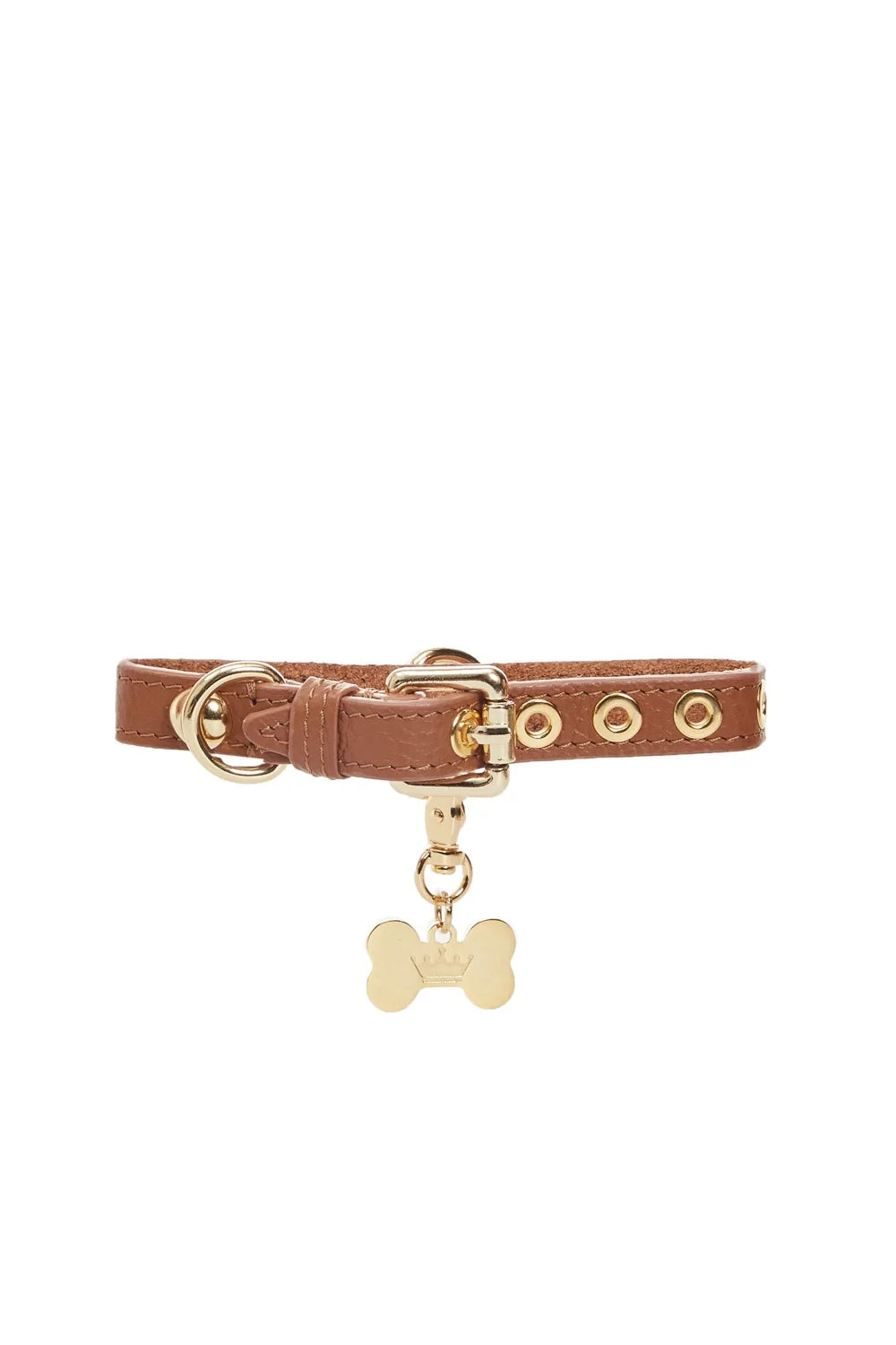 Leather collar "Dot"