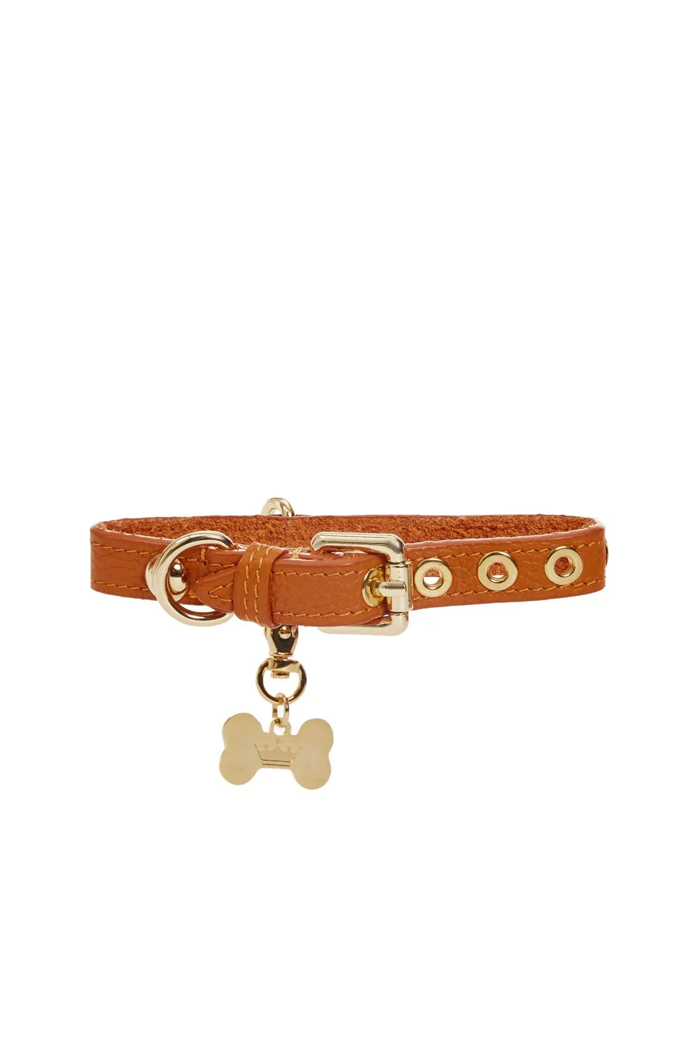 Leather collar "Dot"