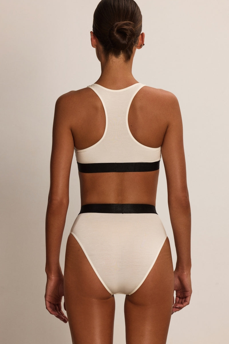 L'essence Studio High-Waisted Brief Modal Grey