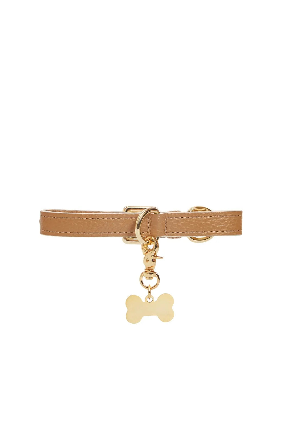 Leather collar "Dot"