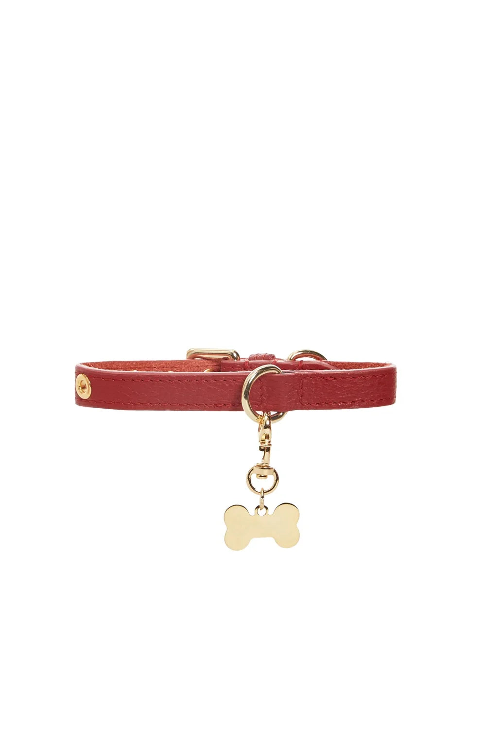 Leather collar "Dot"