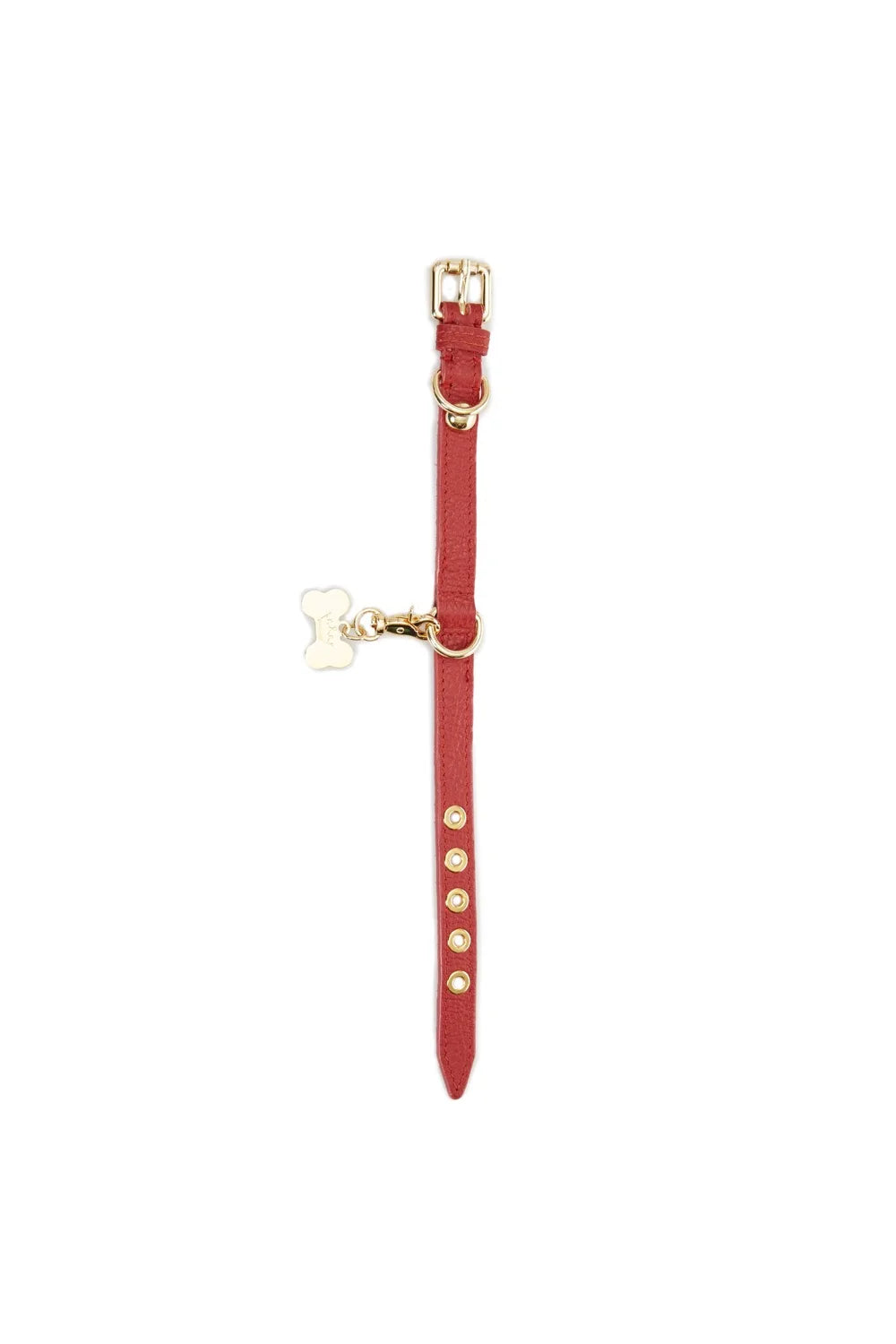 Leather collar "Dot"