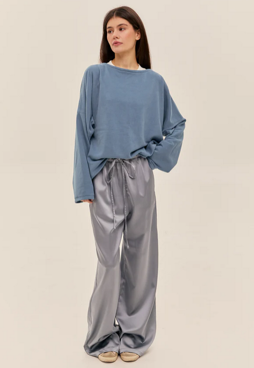 ALICE.K satin trousers black