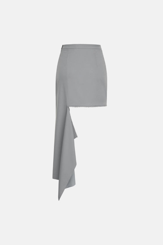 Cotton mini skirt with cut-out detail