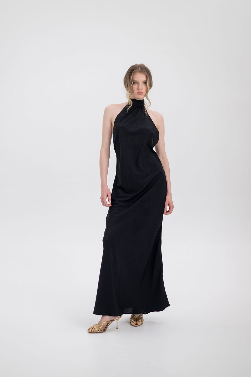 Сукня-халтер чорна