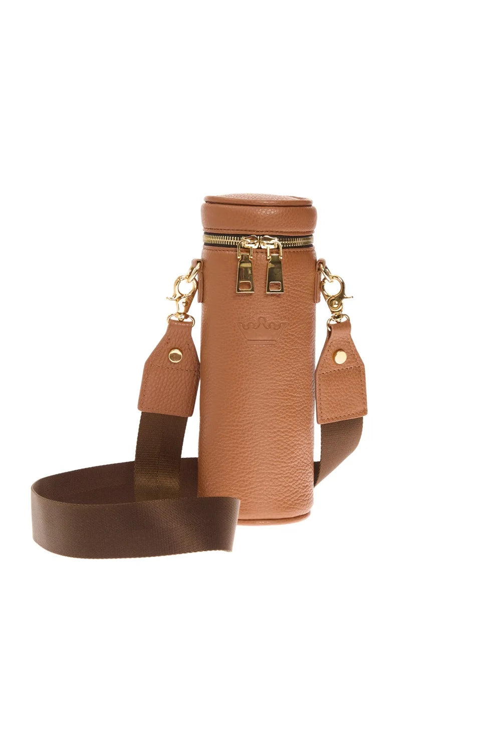 Leather bottle holder "Drink&Go: from Martin"