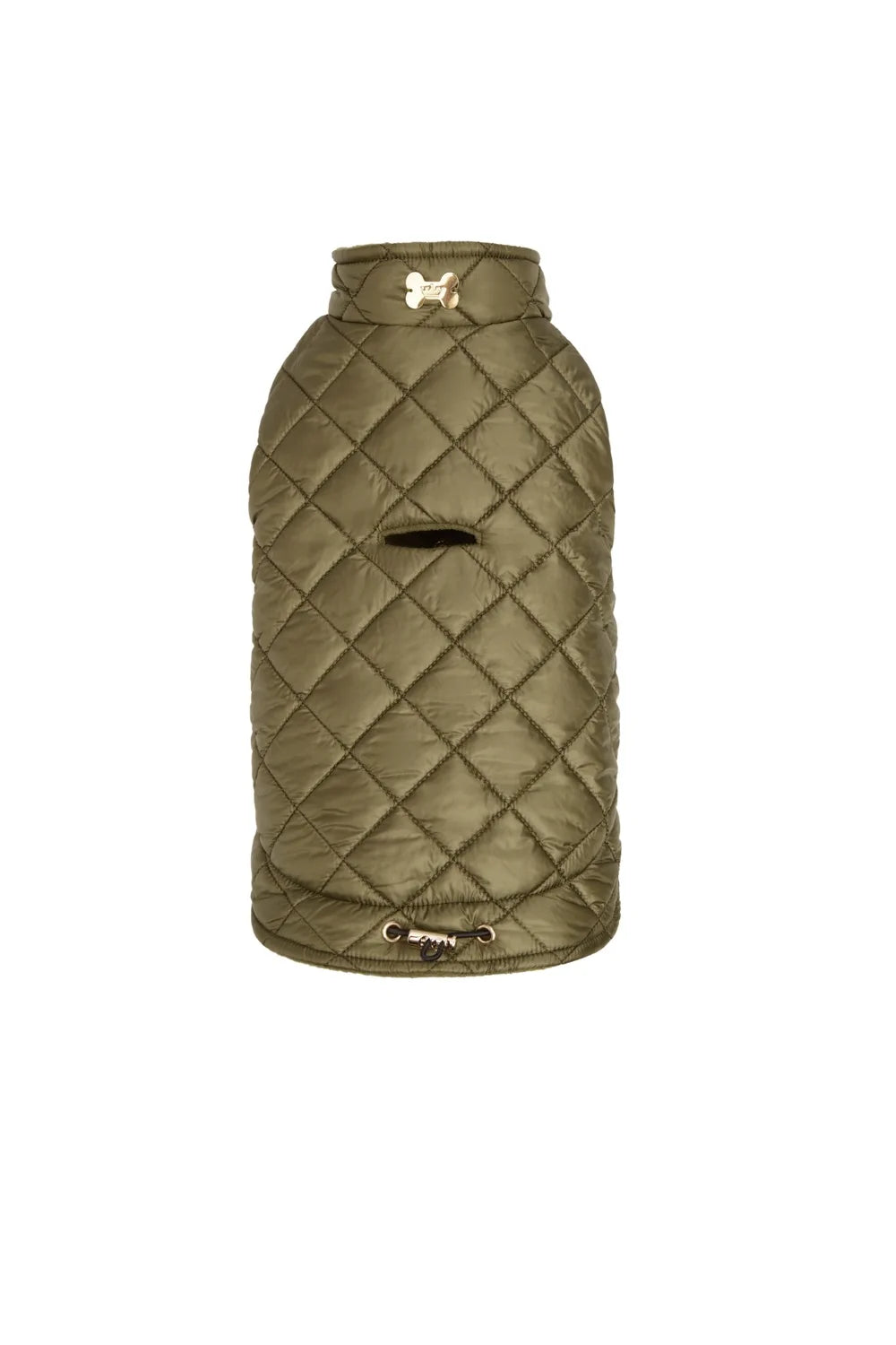 Quilted fleece vest with buttons