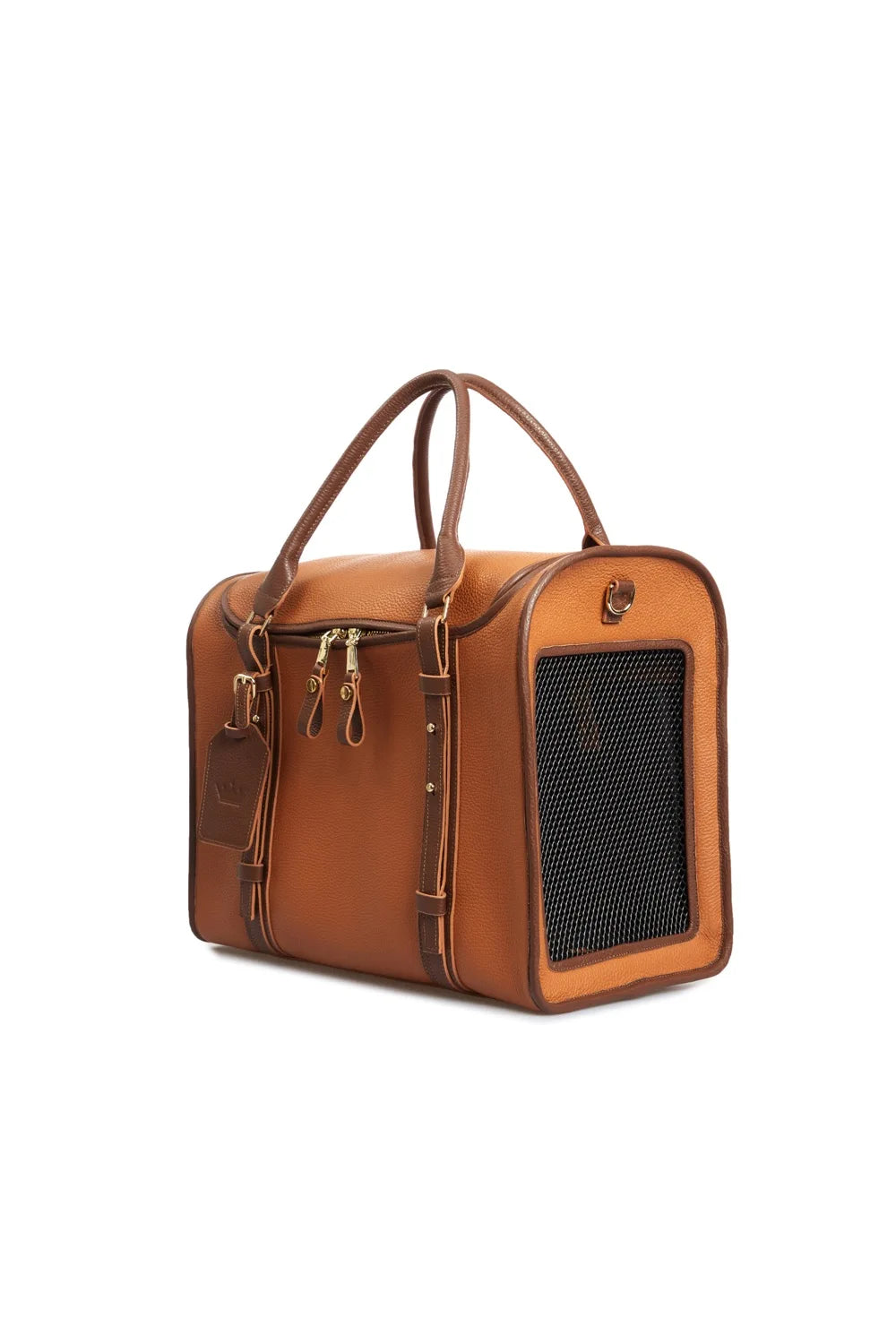 Leather airline carry-on bag "Avia-carrier"