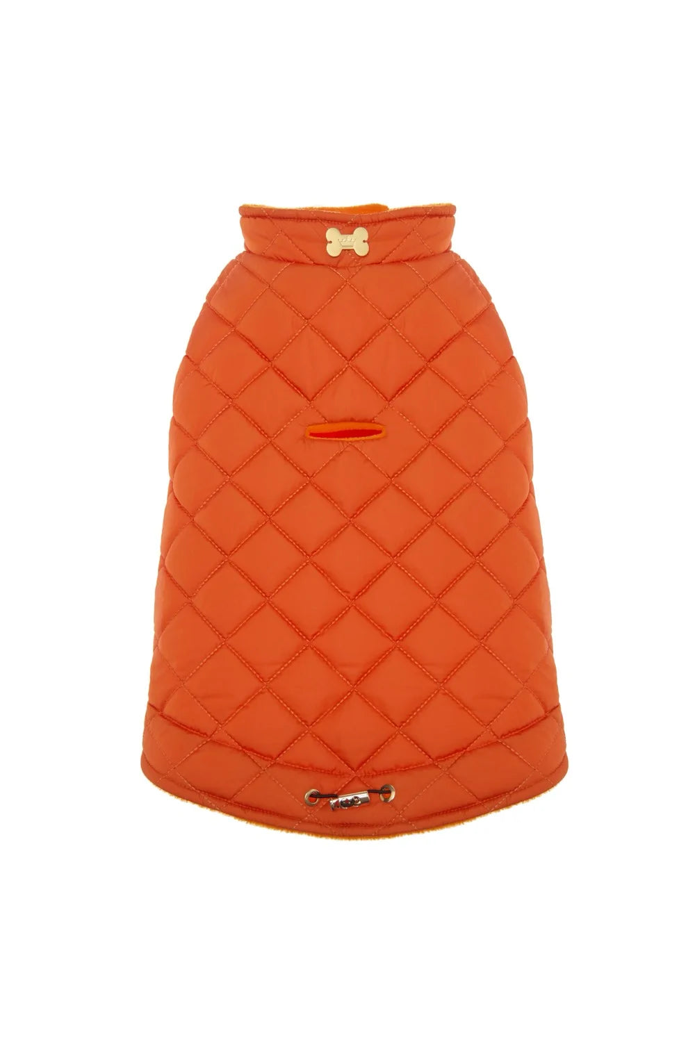Quilted fleece vest with buttons