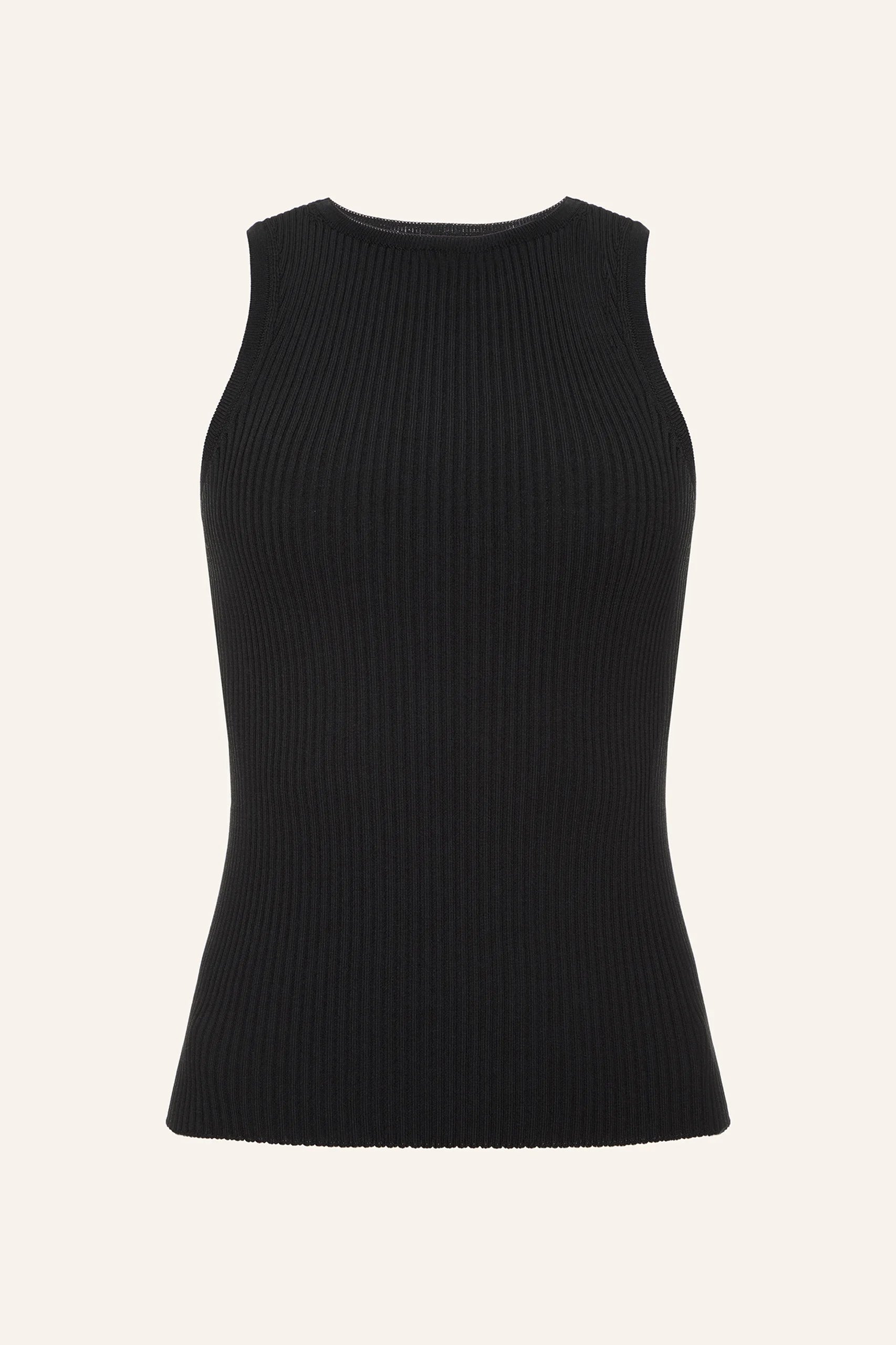 Black viscose top