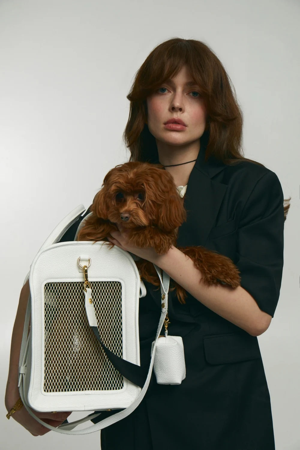 Leather airline carry-on bag "Avia-carrier"
