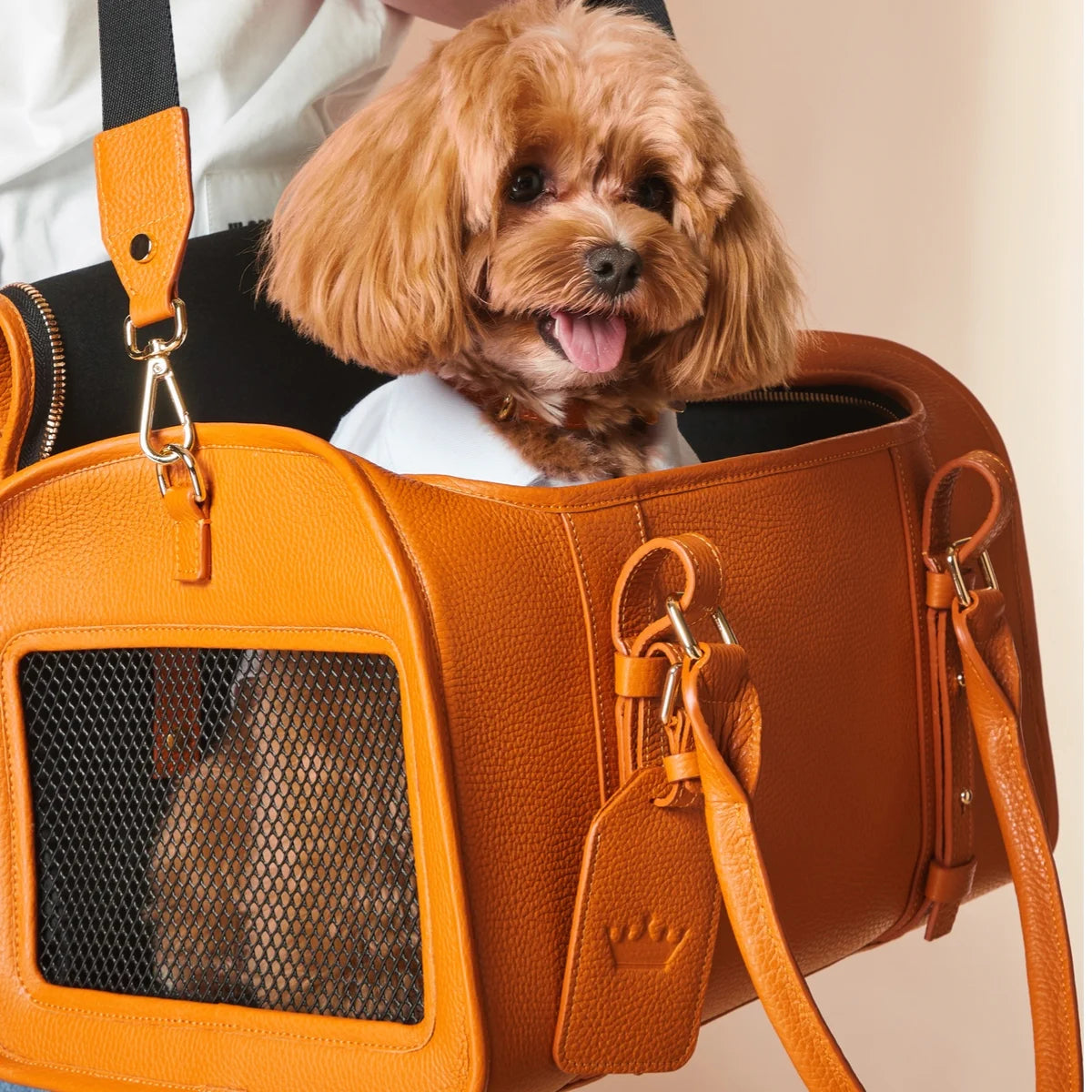 Leather carrying bag "Avia-carrier Mini"