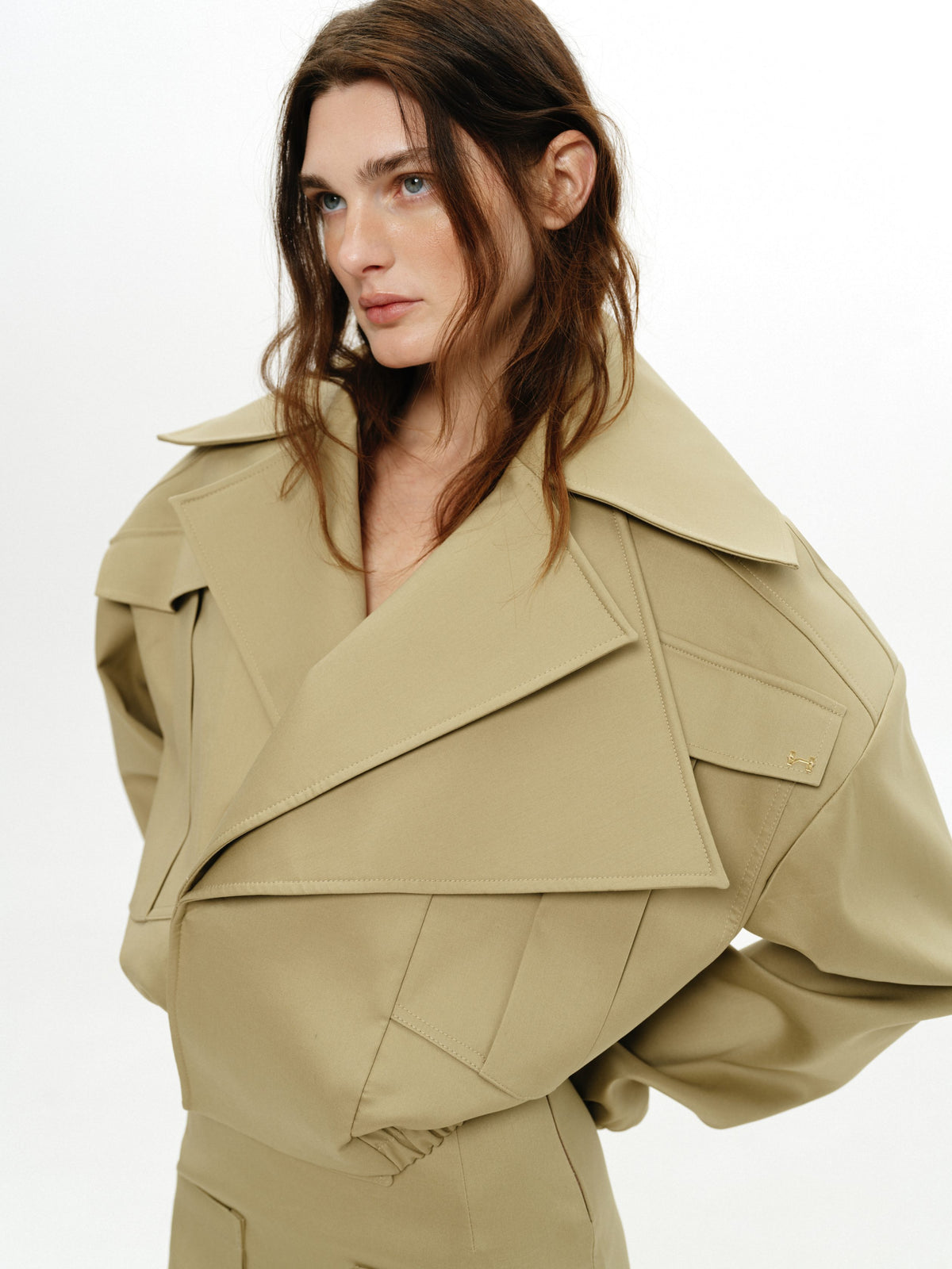Бомбер Double Lapel Cotton - фото 6