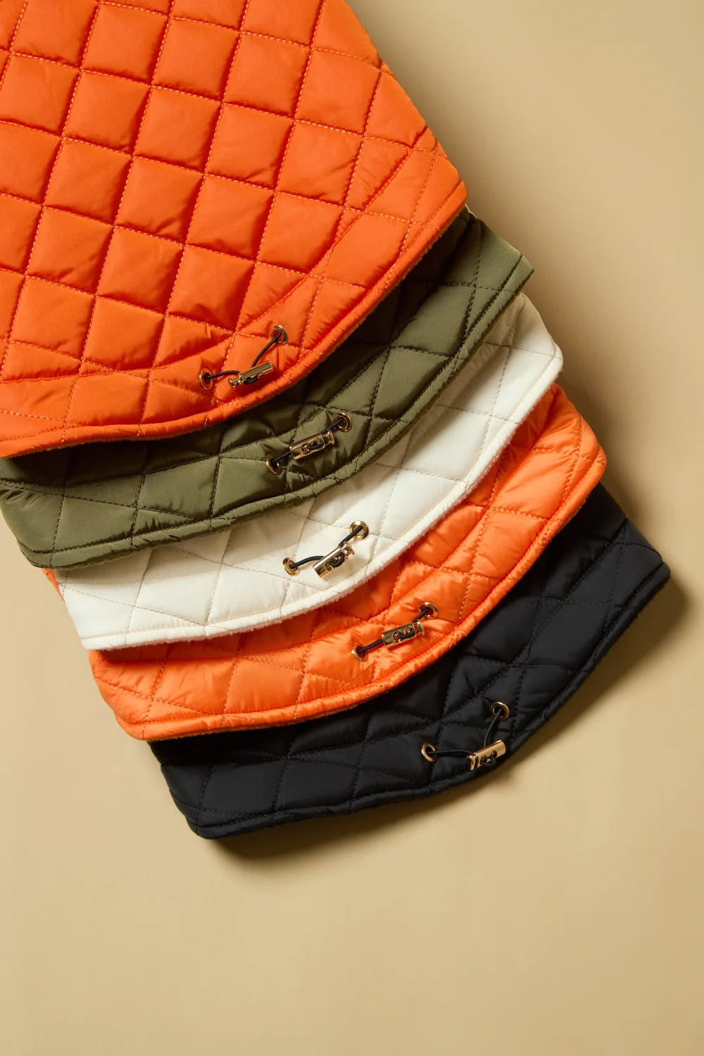 Quilted fleece vest with buttons