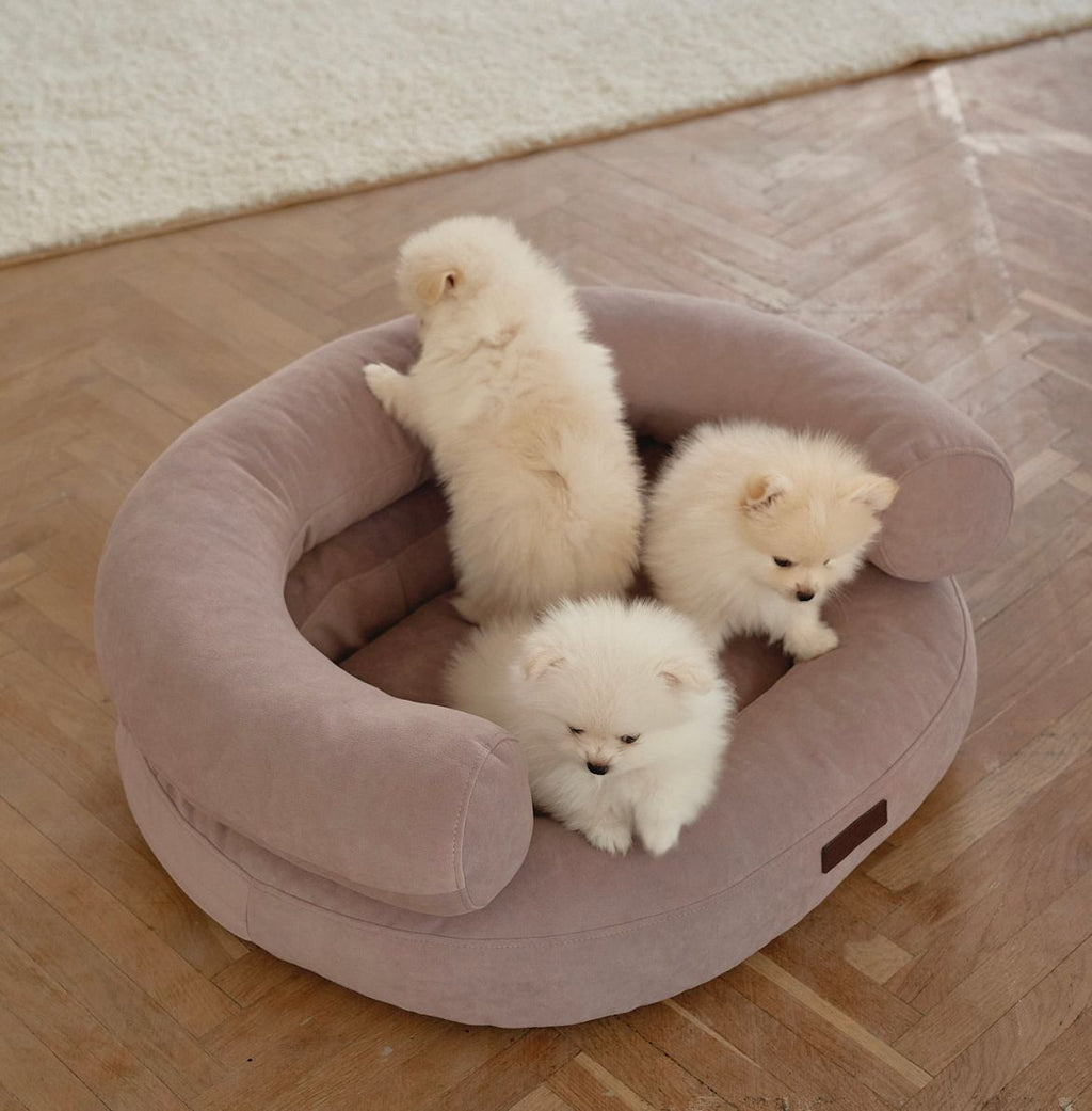 CHOUCHOU orthopedic bed for dogs “Marshmallow” brown