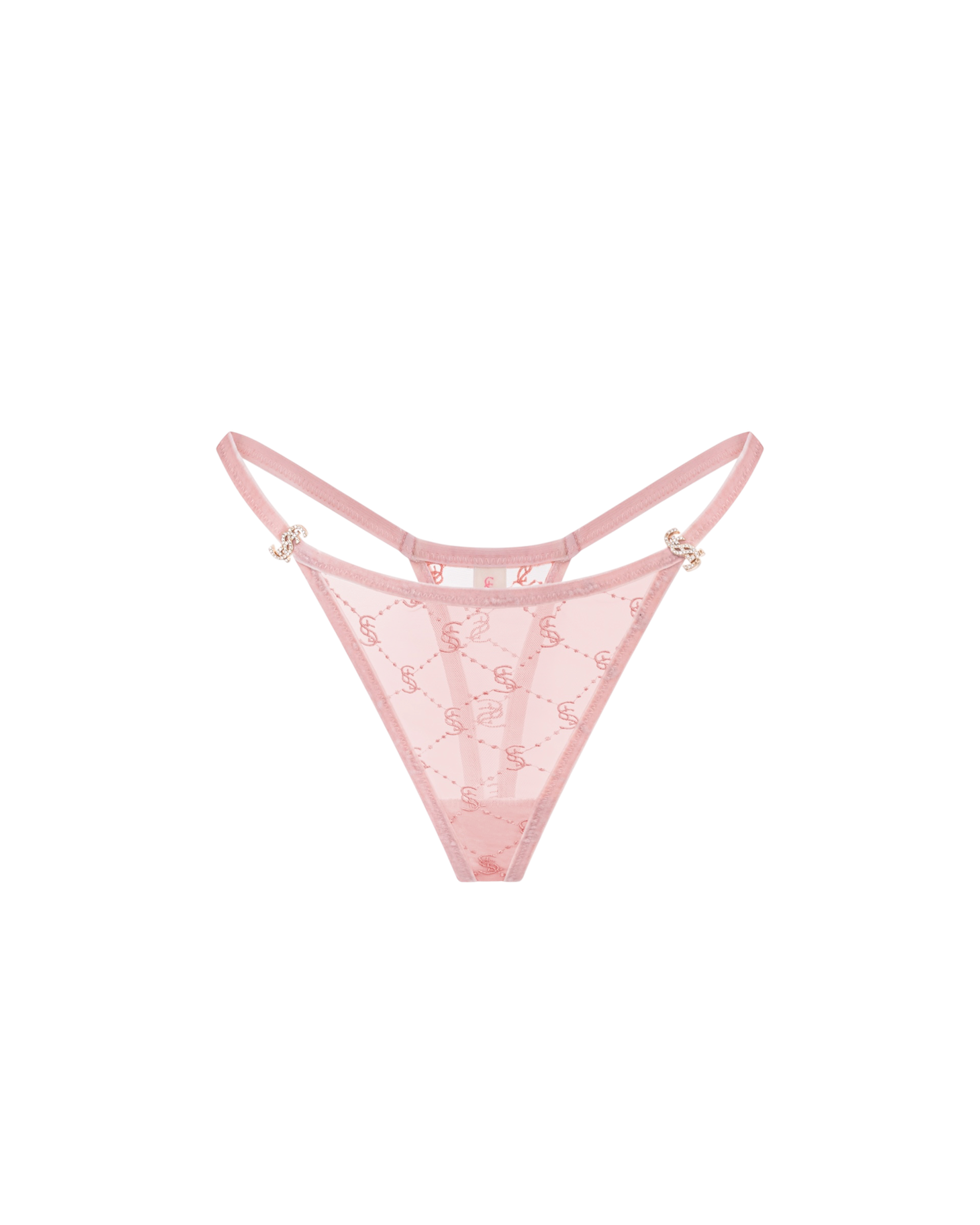 SHEER LACE THONGS - фото 13