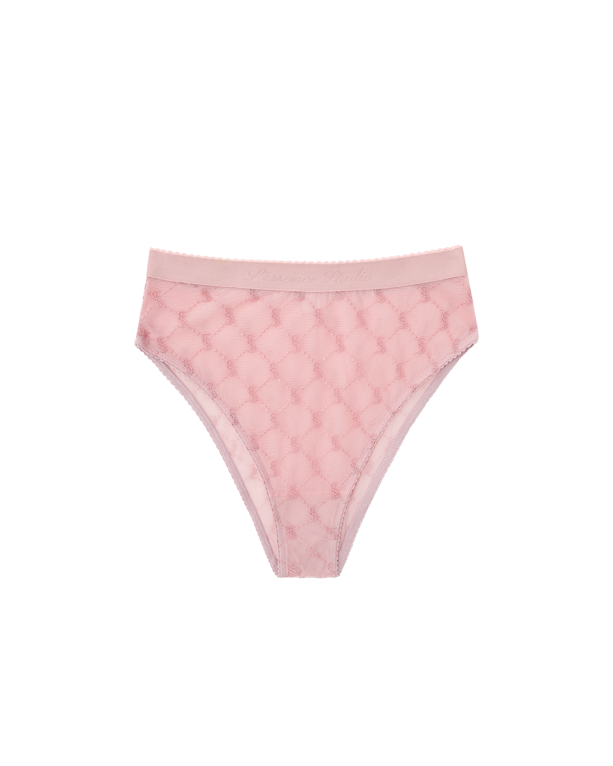 EMBROIDERED LACE HIGH-WAISTED BRIEFS - фото 9
