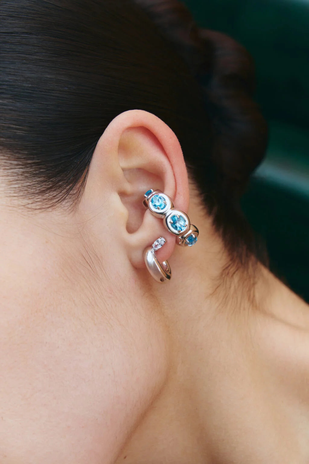 Cuff / Splash Blue Ring