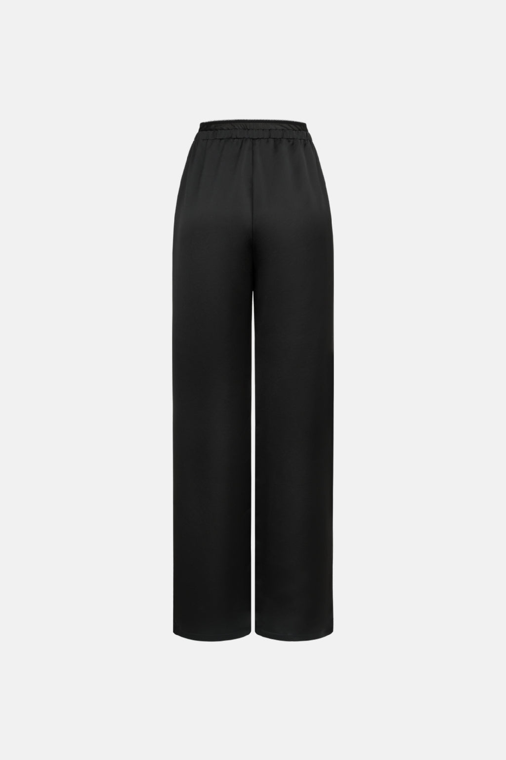 Брюки атласні з імітацією мереживної білизни