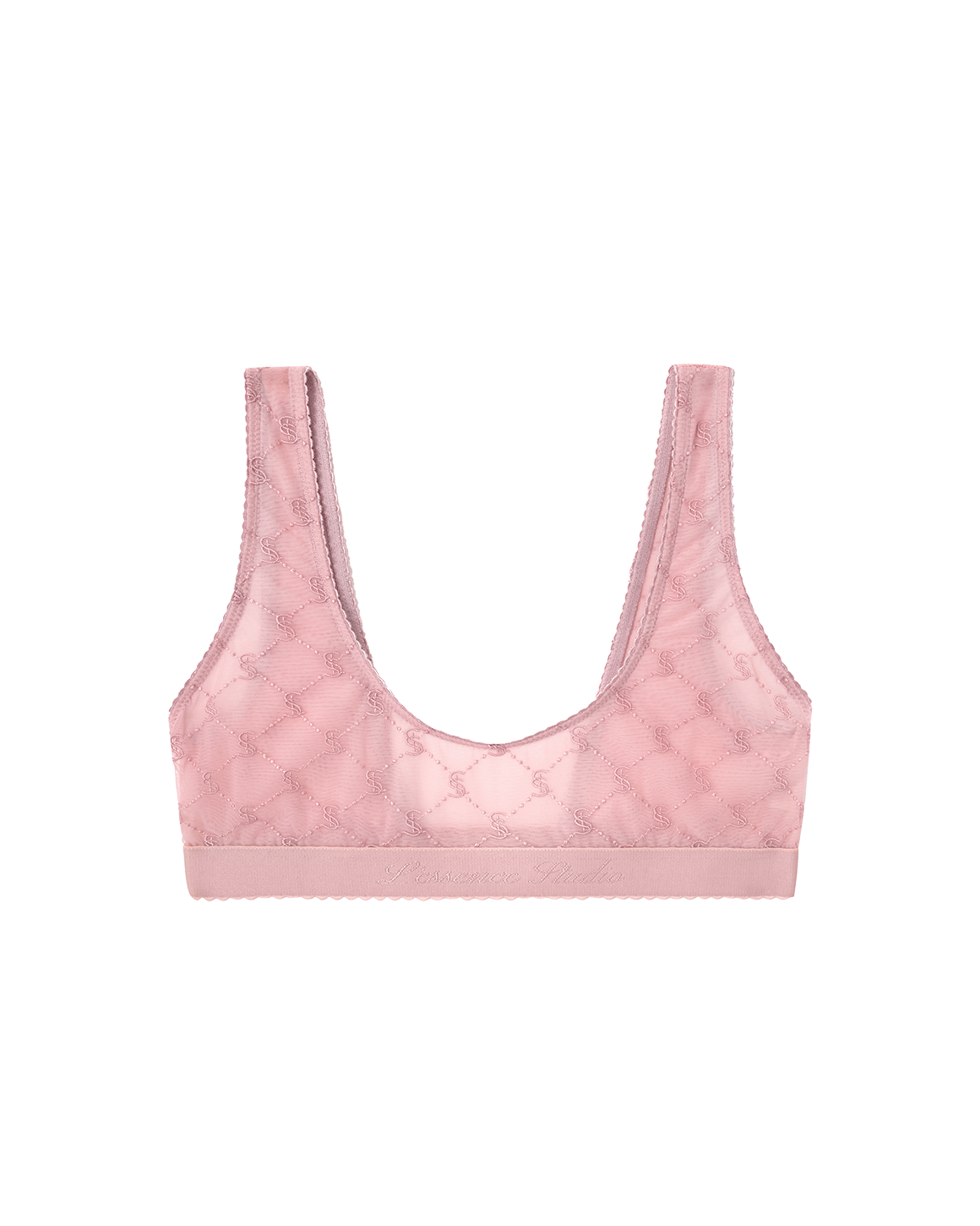 EMBROIDERED LACE SCOOP BRALETTE - фото 11