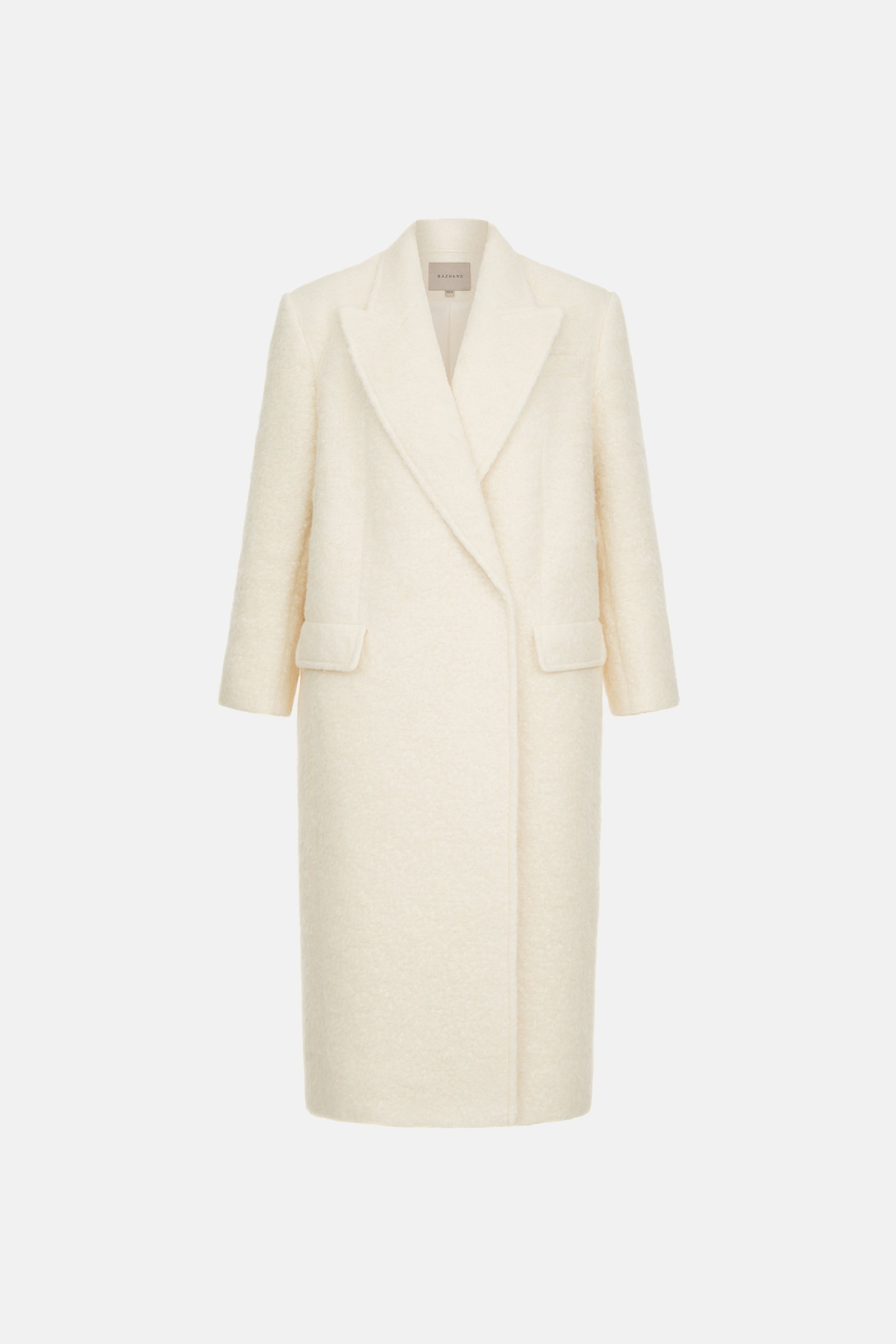 Пальто оверсайз прямого крою з альпаки