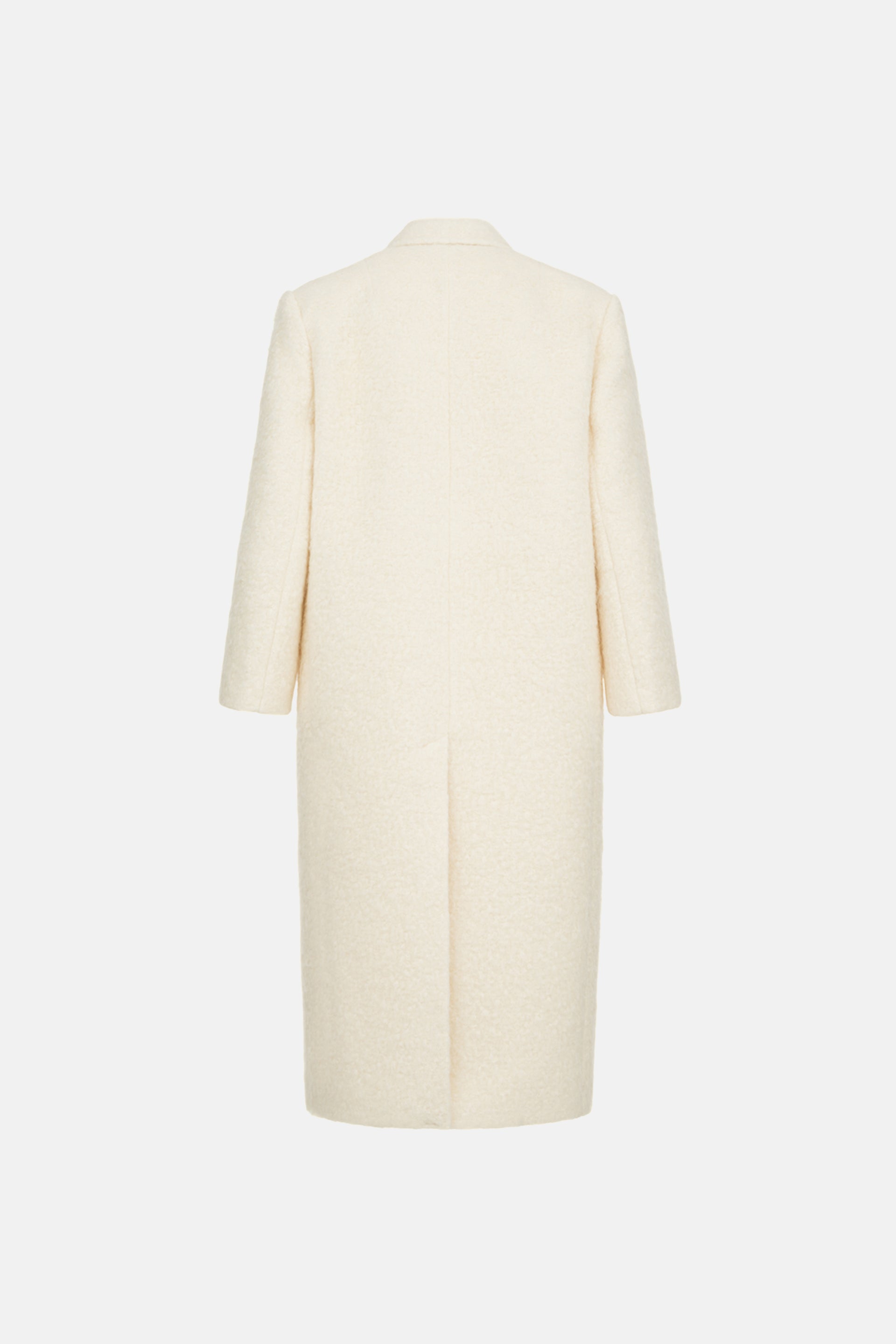 Пальто оверсайз прямого крою з альпаки