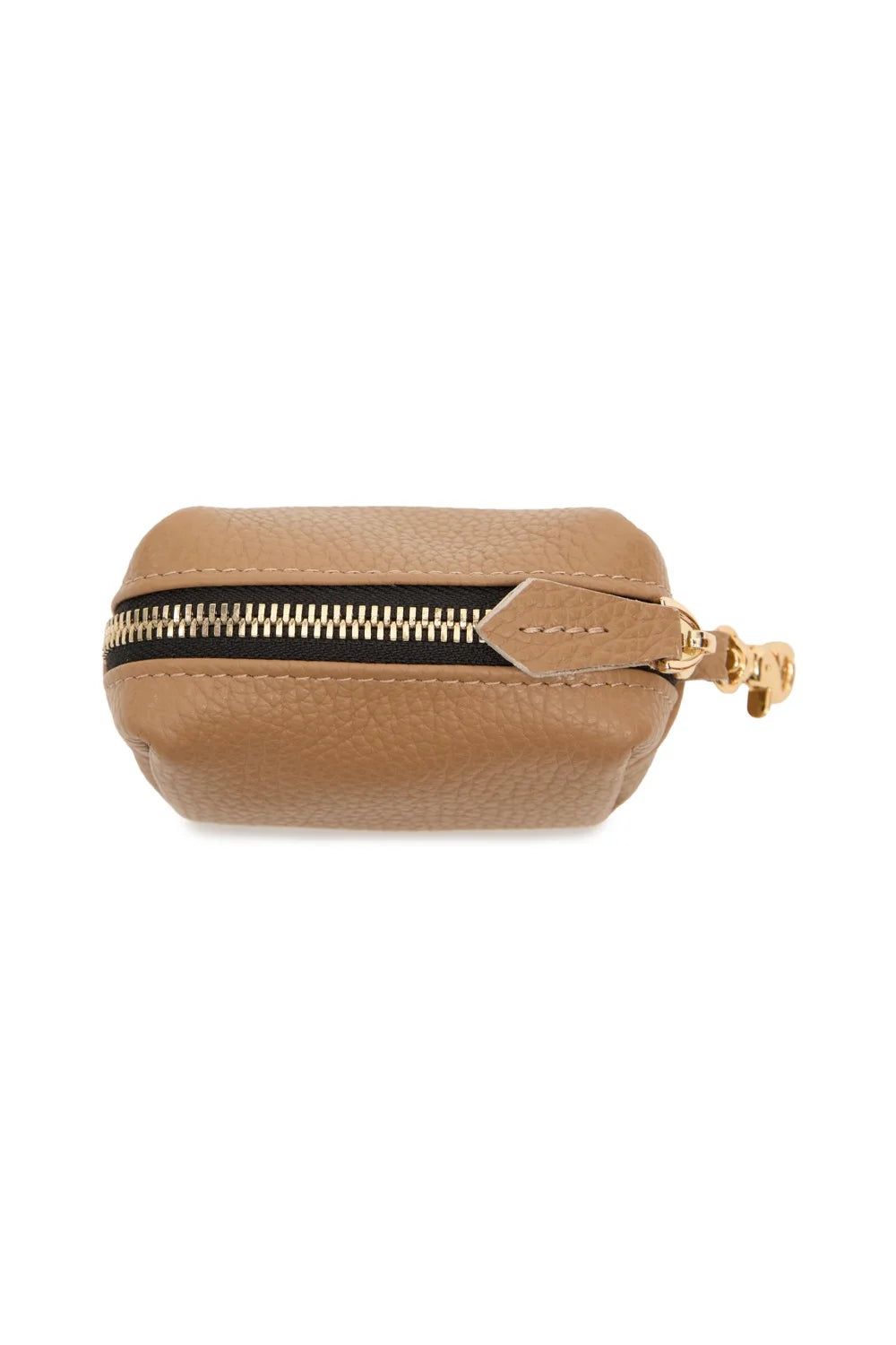Leather Zipper Pouch Bag