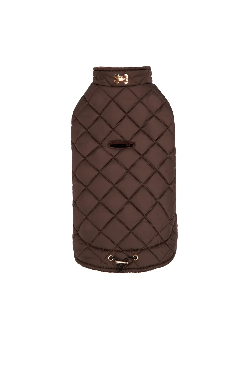 Quilted fleece vest with buttons