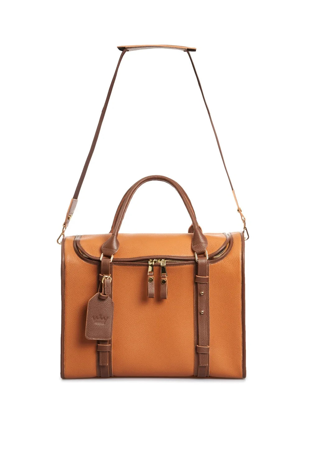 Leather airline carry-on bag "Avia-carrier"