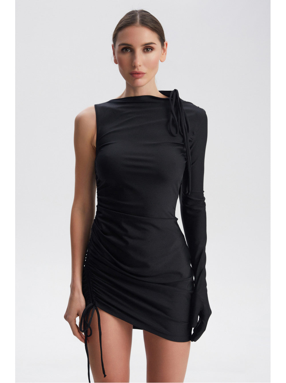 LA MARE brown bodysuit with zipper