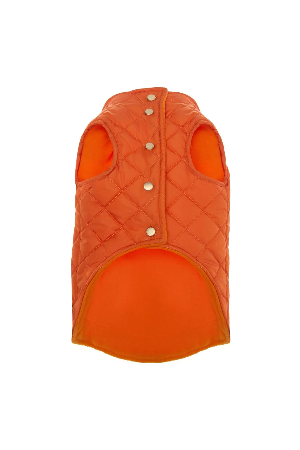 Quilted fleece vest with buttons