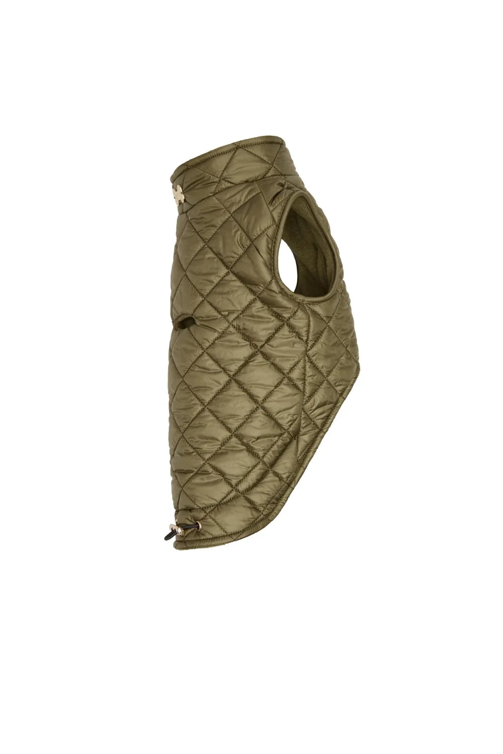Quilted fleece vest with buttons