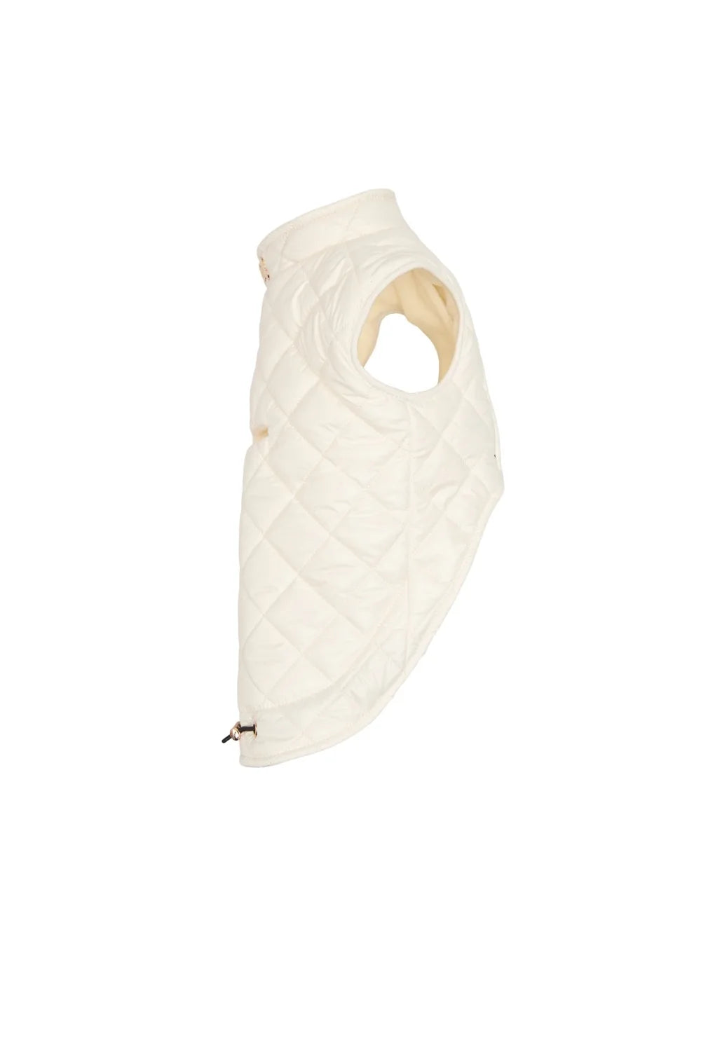 Quilted fleece vest with buttons