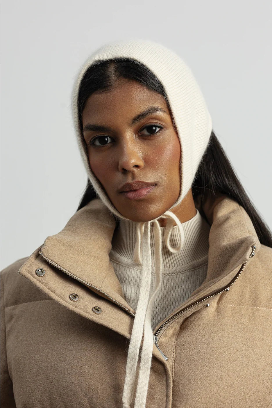 Пуховик кашеміровий CAMEL PUFF