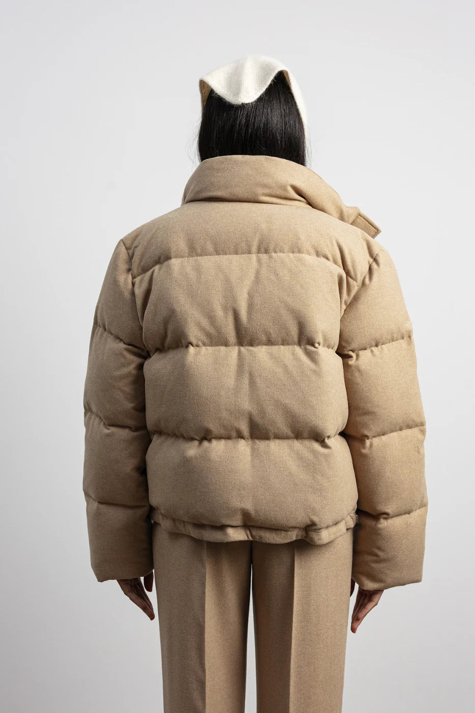 Пуховик кашеміровий CAMEL PUFF