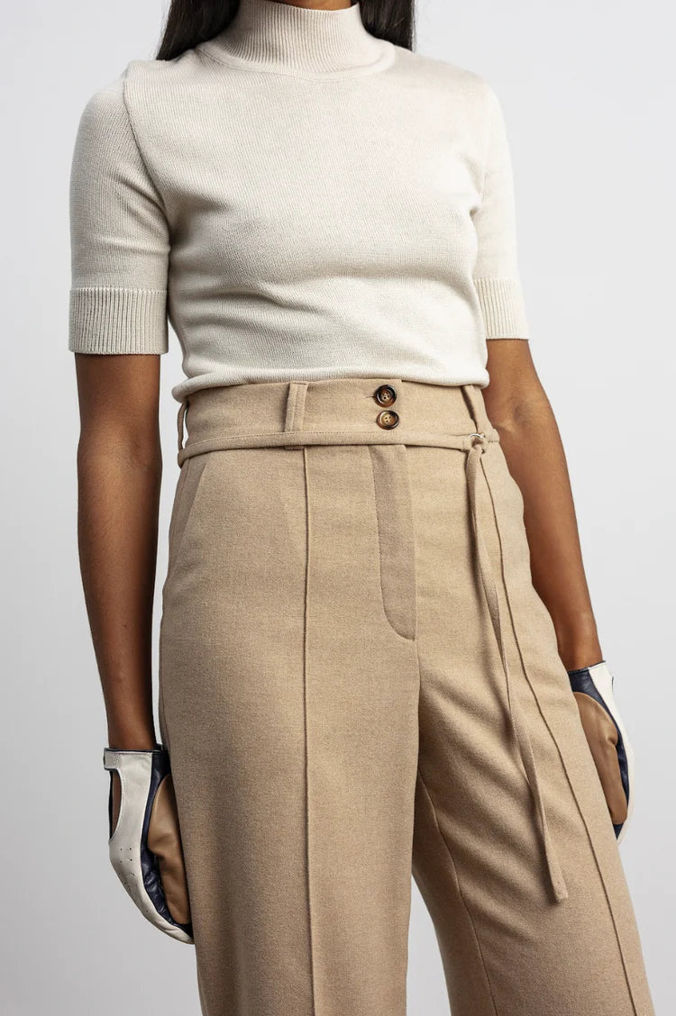 Брюки теплі в кольорі CAMEL PUFF