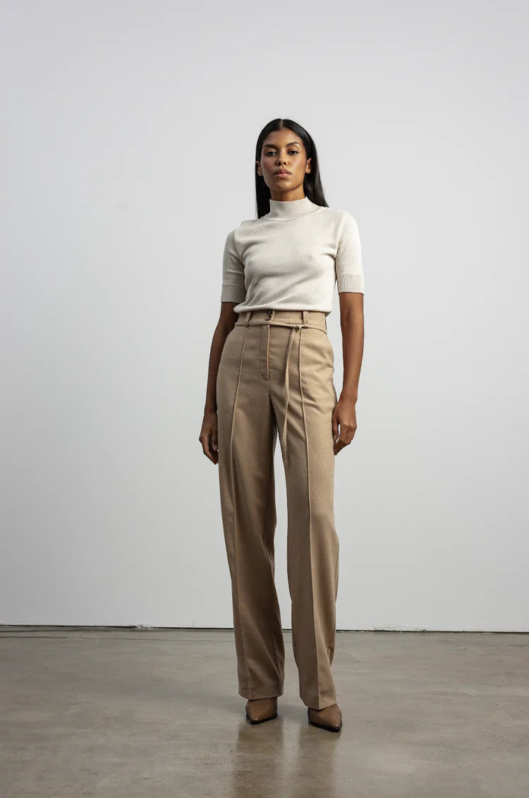 Брюки теплі в кольорі CAMEL PUFF