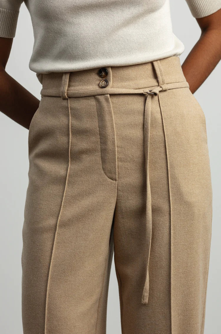 Брюки теплі в кольорі CAMEL PUFF