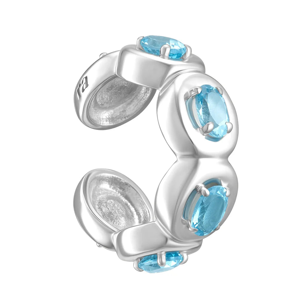 Cuff / Splash Blue Ring