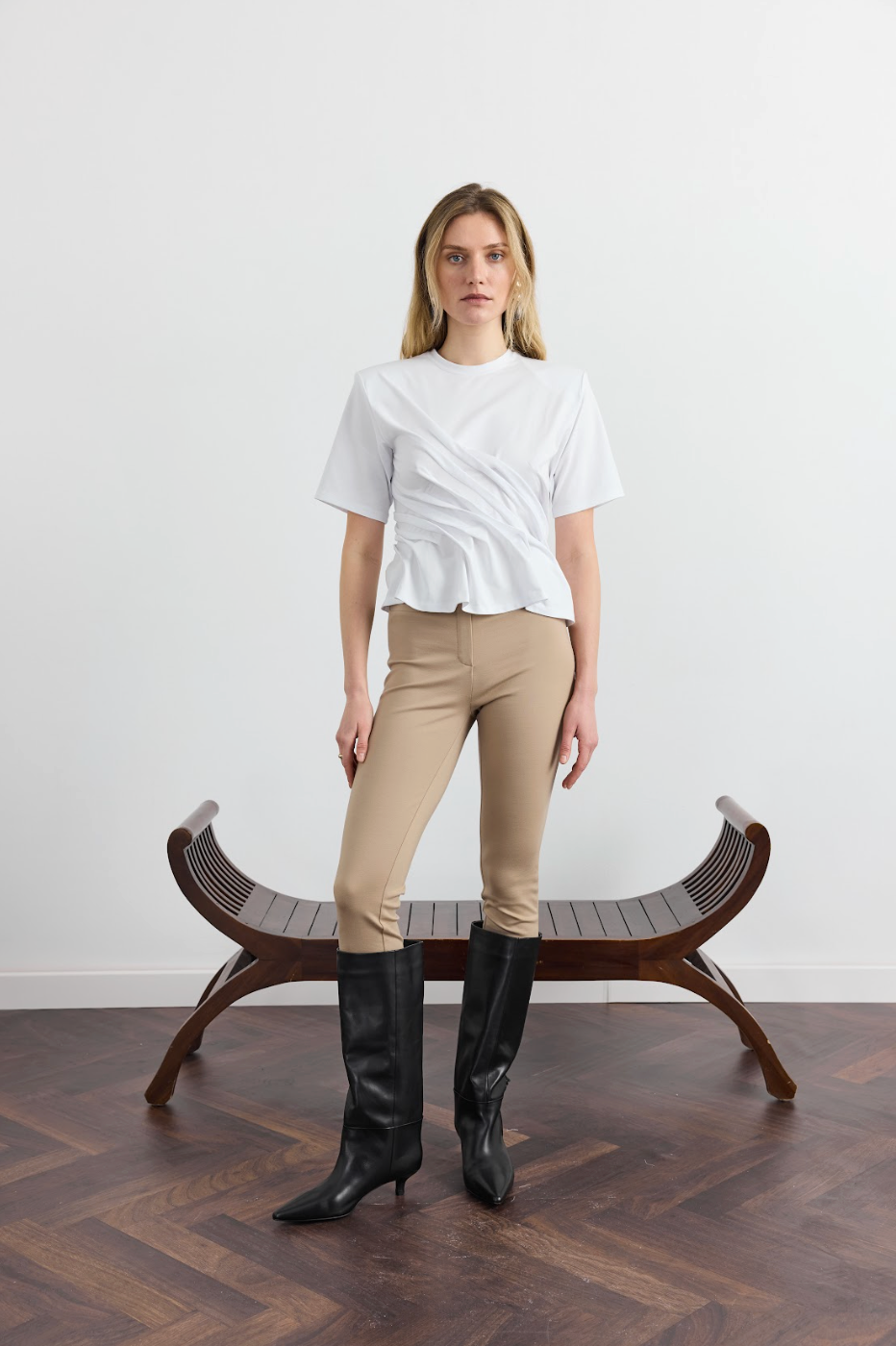 Брюки High Waist Slim - фото 2