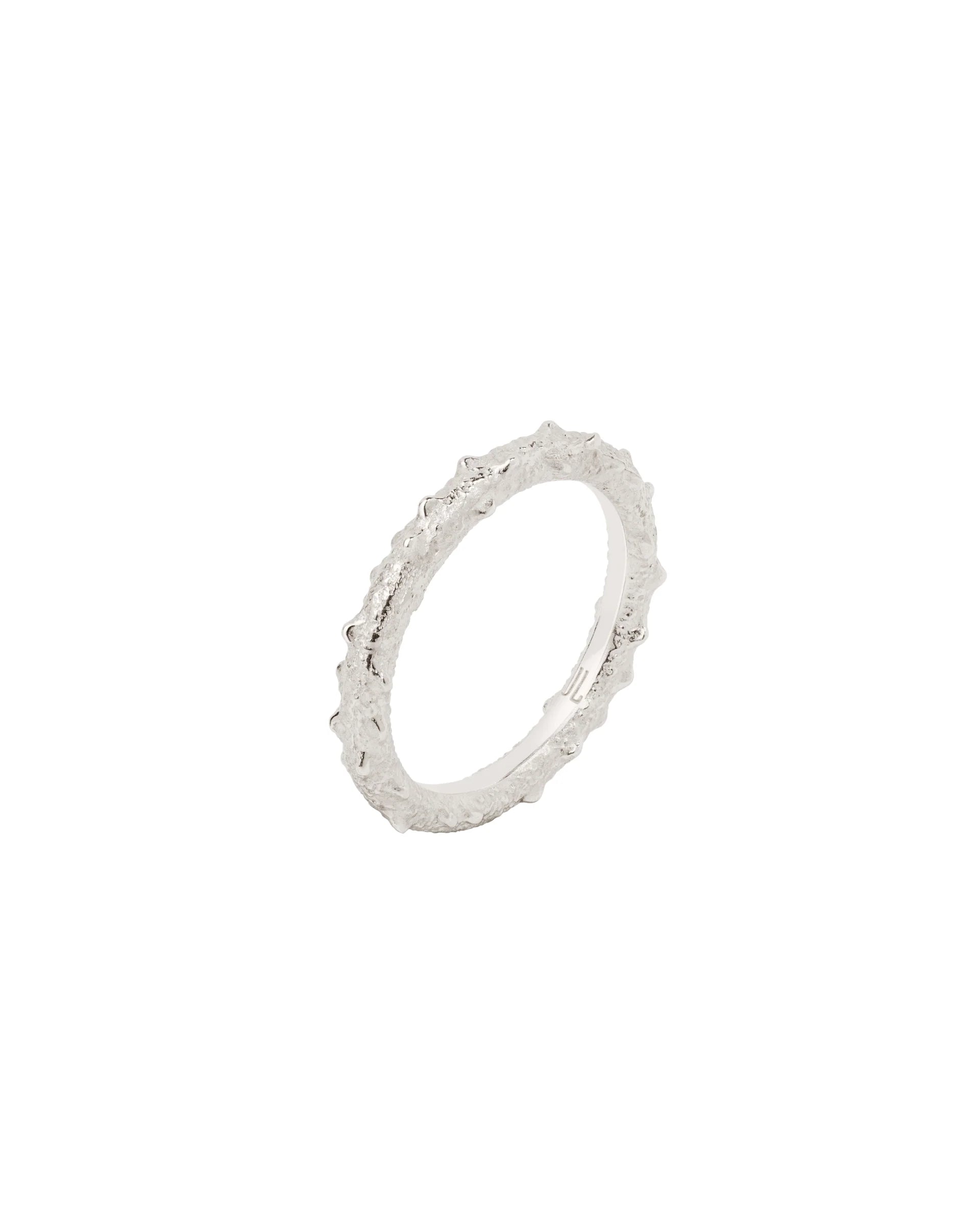 K14s Chestnut ring, small size or on the phalanx, made of 925° silver / weight 1.8 g