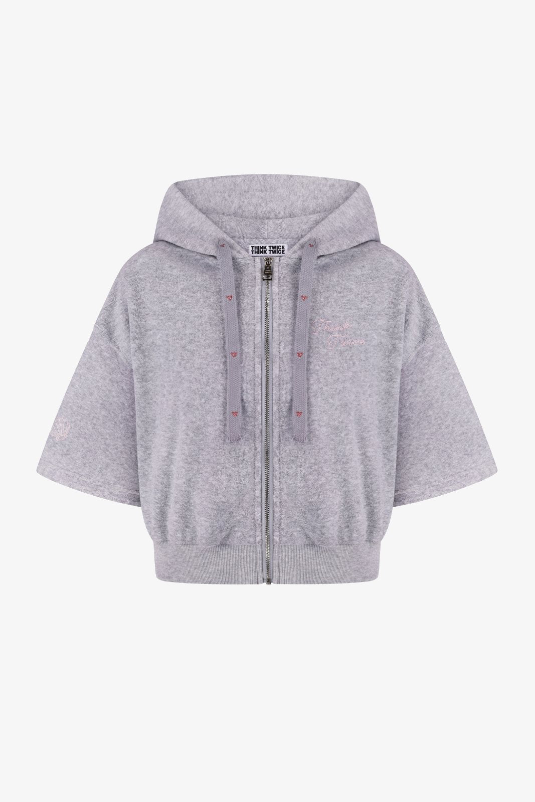 Худи THINK TWICE махровые milk