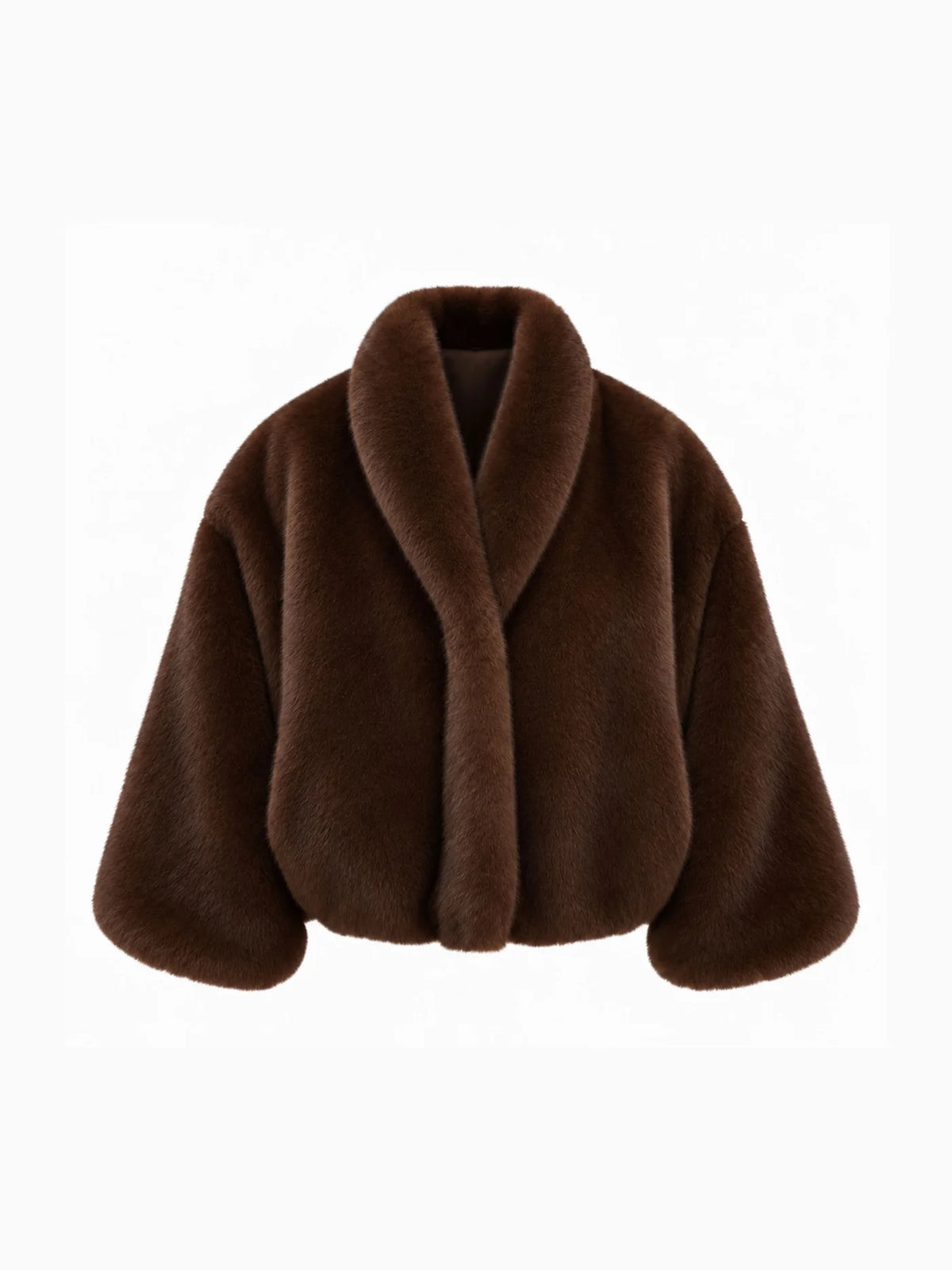 Faux Fur Bomber Jacket - фото 1