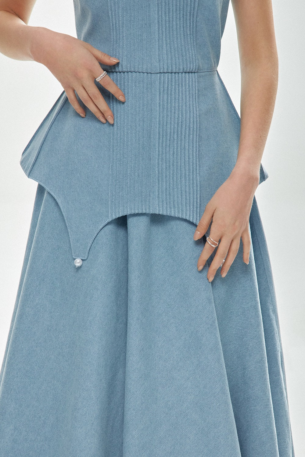 Джинсова сукня максі