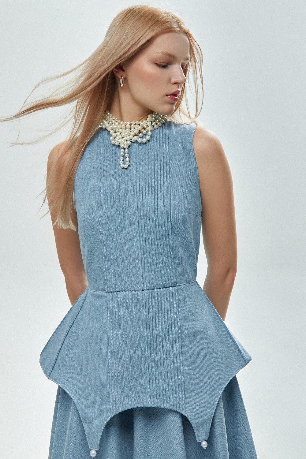 Denim maxi dress