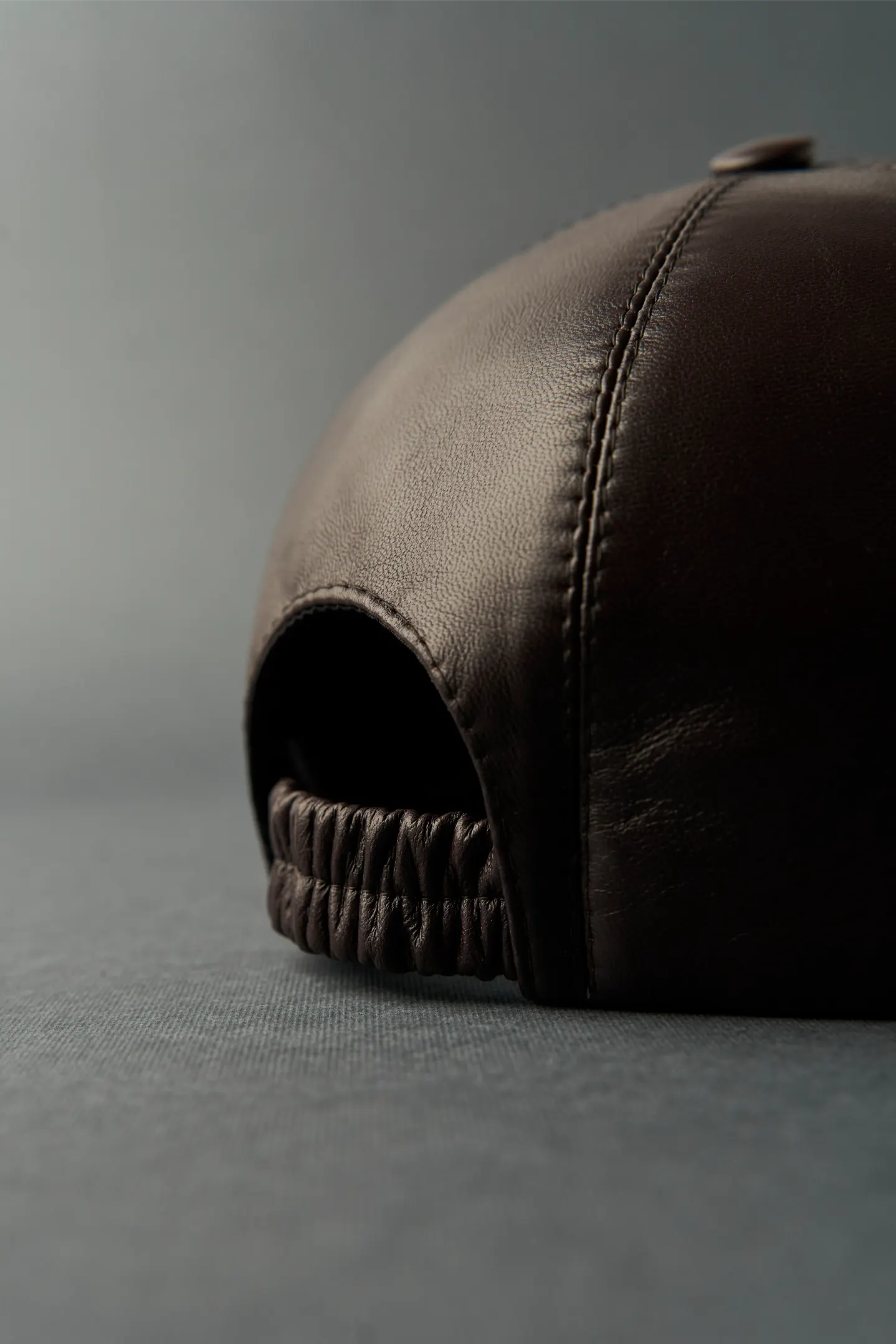 Leather cap